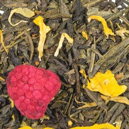 Thé vert framboise - fleur de Jasmin