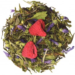 Thé vert Framboise Violette Bio