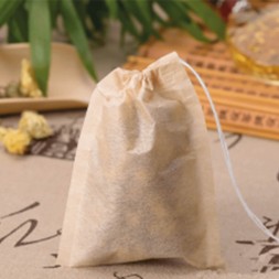 sachet de thé jetable en papier biodégradable avec ficelle