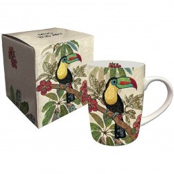 Mug Toucan porcelaine oiseaux 25 cl