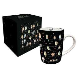 MUG EN PORCELAINE EN BOITE CADEAU 25 CL BUG ARTS JEWELS OISEAU